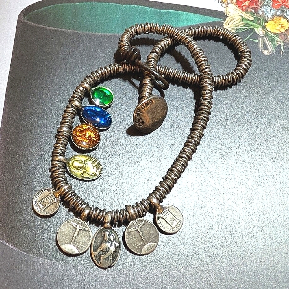 Uno de 50 Medallion Coin Reversible RETIRED Necklace